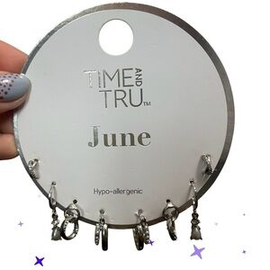 Time and Tru Silver Hoop Earrings Collection